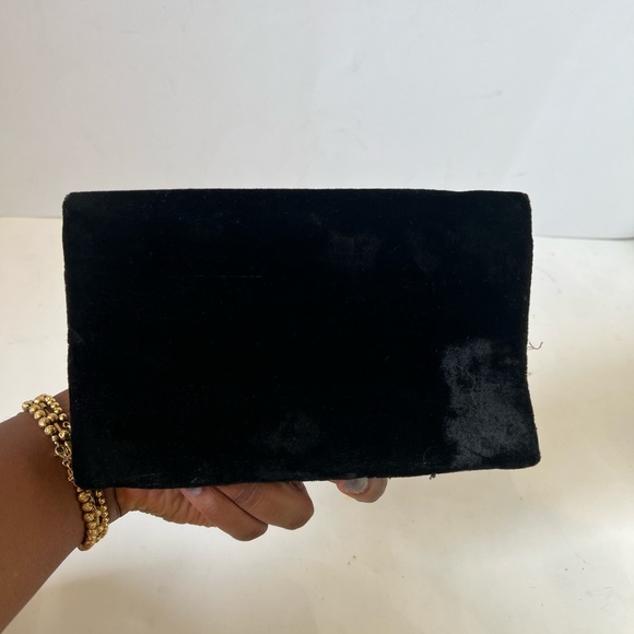 Vintage beaded front/ velvet back mini pure… - Picture 2 of 3